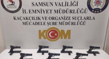 Samsun'da kaçak silah ticareti operasyonunda 3 zanlı yakalandı