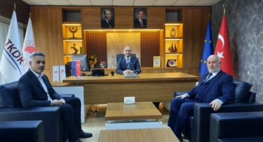 Şebinkarahisar Belediye Başkanı Şentürk’ten TKDK Müdürü Acaroğlu’na Hayırlı Olsun Ziyareti