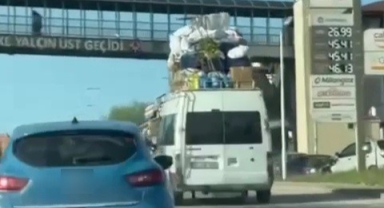 Tehlikeli taşımacılık ve yolculuklar kamerada