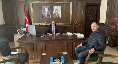 Yeni Özel İdare Müdürü Yunus Cinal’dan Dereli Kaymakamı Emrah Azman’a Ziyaret