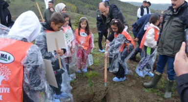 Alucra'da Geleceğe Nefes: Yükselen Köyünde Fidanlar Toprakla Buluştu