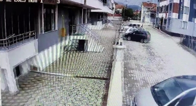 Amasya'da deprem anı kamerada