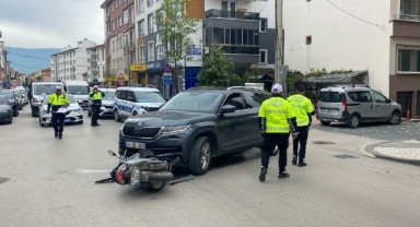 Cip ile motosiklet çarpıştı: 1 kişi yaralandı   