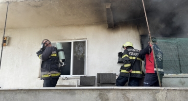 Çorum'da 2 katlı müstakil evde çıkan yangın söndürüldü