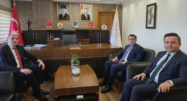 Espiye Kaymakamı Kavanoz ve Eynesil Kaymakamı Pamuk’tan, Müdür Tokgöz’e Ziyaret