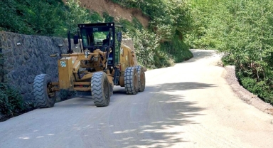 Giresun İl Özel İdaresi’nden Hafta Sonu Mesaisi: Yol Çalışmaları Hız Kesmiyor