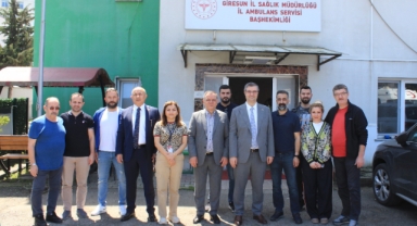 Giresun İl Sağlık Müdürü Dr. Aksoy’dan İl Ambulans Servisi Başhekimliğine Ziyaret