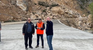 Giresun Valisi Serdengeçti Heyelan Bölgesinde İncelemelerde Bulundu