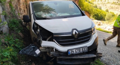 Gümüşhane'de trafik kazasında 1 kişi yaralandı