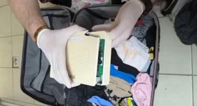 Jandarma modeme gizlenmiş uyuşturucu ele geçirdi