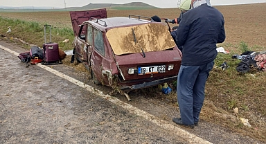 Kontrolden çıkan otomobil takla attı: 6 kişi yaralandı