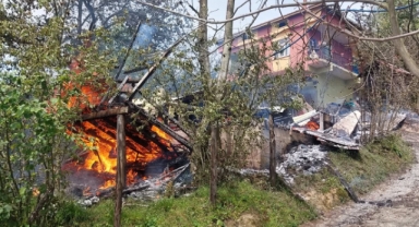 Ordu'da marangoz atölyesinde yangın: Yaklaşık 400 bin liralık zarar meydana geldi