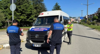 Piraziz’de Ulaşım Araçlarına Yönelik Ortak Denetim Gerçekleştirildi