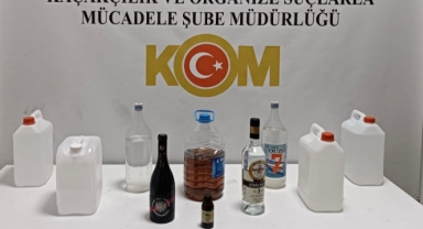 Sahte içki operasyonunda bir şüpheli yakalandı