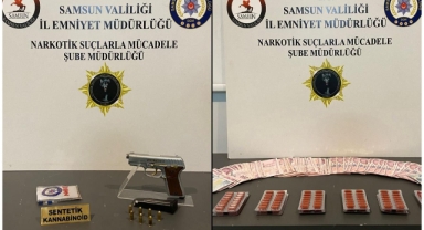 Samsun'da düzenlenen uyuşturucu operasyonunda 5 zanlı yakalandı