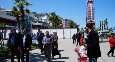 Samsun'da heyelanda hayatını kaybeden aile anıldı