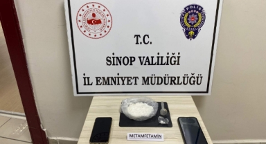 Sinop’ta 71.9 gr. metamfetamin maddesi ele geçirildi