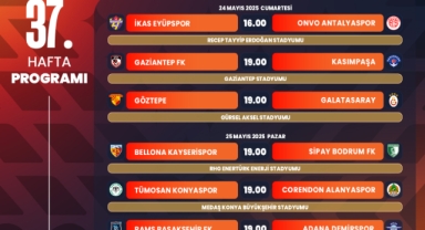 Trendyol Süper Lig'de 37. haftanın programı açıklandı
