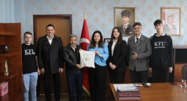 Yeşilay Giresun Şubesi’nden Keşap Kaymakamı Selin Sarı’ya Ziyaret