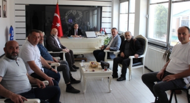 Eynesil Sivil İrade Platformundan Kaymakam Pamuk'a ziyaret