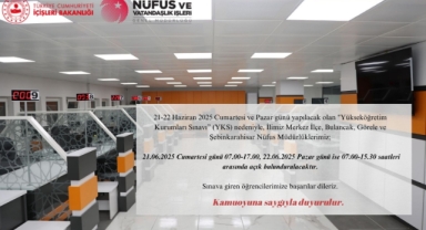 Giresun’da Nüfus Müdürlüklerinden YKS Mesaisi