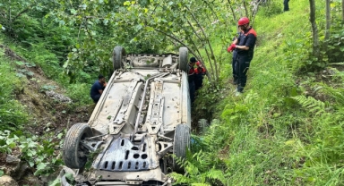 Giresun'da trafik kazası: 1 ölü, 1 yaralı