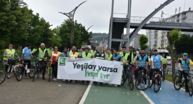 Giresun, Trabzon, Rize, Bayburt ve Artvin'de 12. Geleneksel Yeşilay Bisiklet Turu Düzenlendi