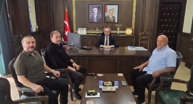 Giresunspor ve STK Temsilcilerinden Dereli Kaymakamı Azman’a Ziyaret