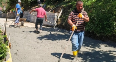 Keşap’ta Beton Santrali İle Birlikte Çalışmalar Hızlandı
