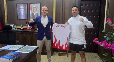 Kick Boks İl Temsilcisi Karaman'dan Dereli Kaymakamı Azman’a Ziyaret