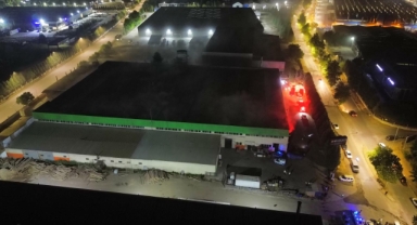 Mobilya üretim fabrikasında yangın