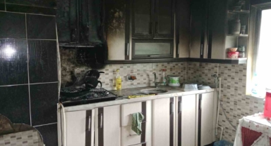 Ordu’da ocakta unutulan yemek yangına neden oldu