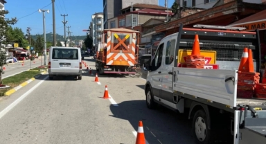 Piraziz’de Yol Güvenliği İçin Çizgi Çalışması Yapıldı