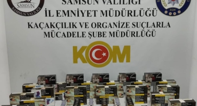 Samsun'da kaçakçılık operasyonunda 2 zanlı yakalandı
