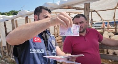 Samsun polisi hayvan pazarlarında sahte paraya karşı uyardı