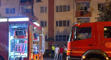 5 katlı apartmanda yangın paniği