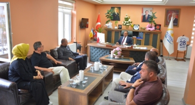 AK Parti Beyoğlu İlçe Teşkilatından Alucra Belediye Başkanı Faruk Demirağ’a Ziyaret