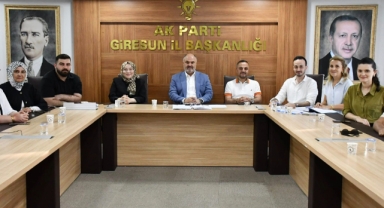 AK Parti Giresun Teşkilatı Haftalık Olağan Toplantısını Gerçekleştirdi
