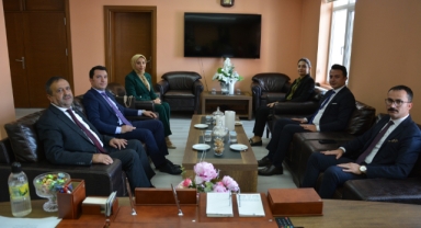 Alucra'da Görev Yapan Hukuk Mensuplarından Başkan Demirağ'a Veda Ziyareti