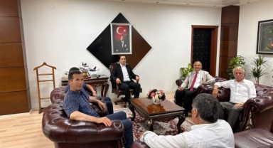 Aydındere Belediye Başkanı Demir'den Bulancak Kaymakamı Tuncer’e Hayırlı Olsun Ziyareti