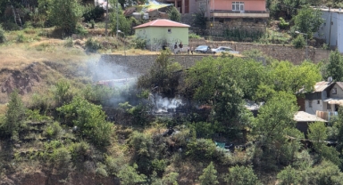 Bahçede yakılan ateş yangına neden oldu