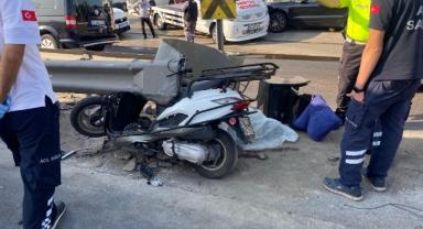 Bariyere çarpan motosikletin sürücüsü hayatını kaybetti