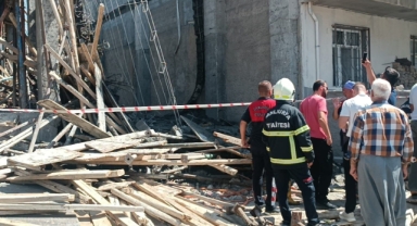 Beton dökülürken inşaat çöktü: 7 yaralı