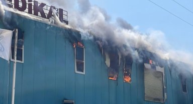 Bolu'da medikal fabrikasında çıkan yangın kontrol altına alındı