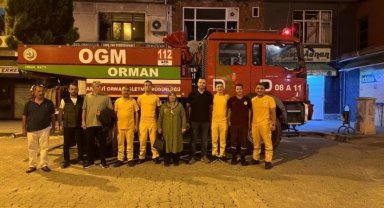Bursa'daki orman yangını söndürme çalışmalarına Karadeniz'in o kentinden destek