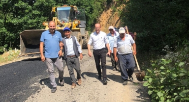 Dereli Kaymakamı Emrah Azman’dan Kızıltaş Köyü Asfalt Yolu Denetimi