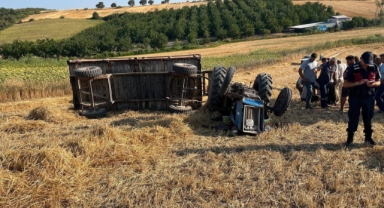 Devrilen traktörün altında kalan kişi hayatını kaybetti   