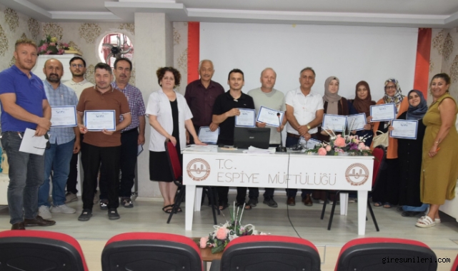 Espiye’de Din Görevlilerine Sağlık Eğitimi
