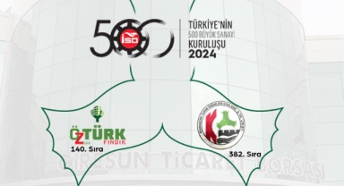 Fındık Sektöründen Giresun’a Büyük Gurur: Giresunlu İki Firma, İSO İkinci 500 Büyük Sanayi Kuruluşu Listesinde