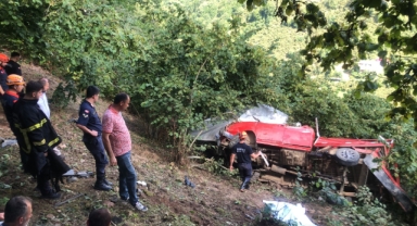 Giresun’da fındık işçilerini taşıyan araç şarampole yuvarlandı! Ölü ve yaralılar var